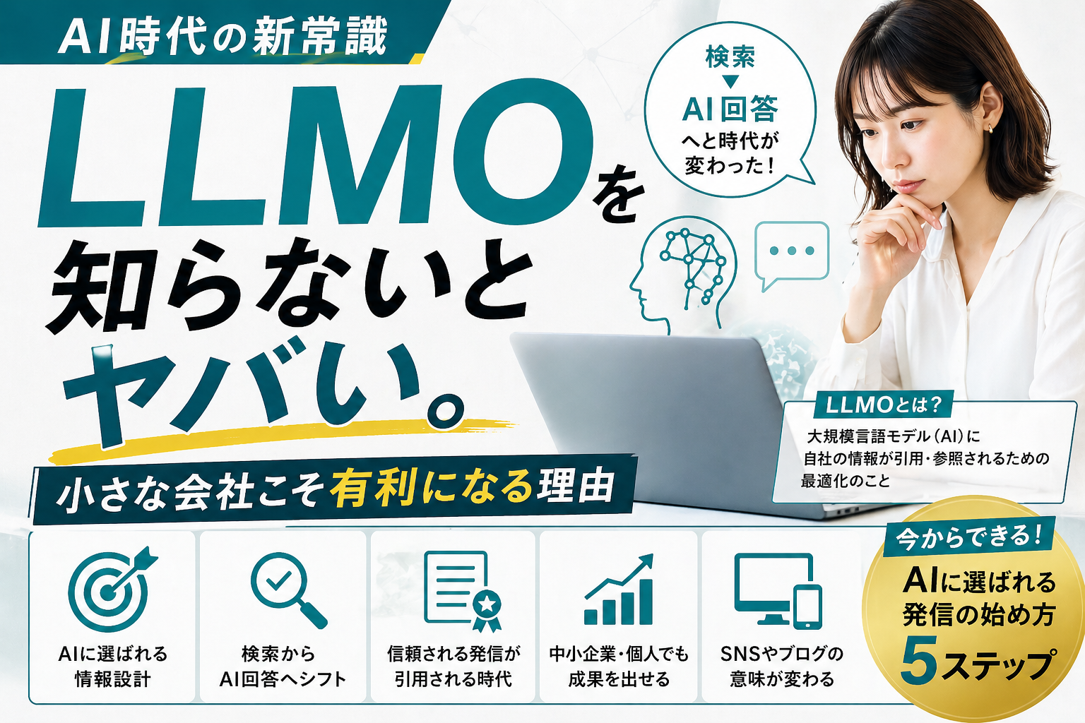 AI時代の新常識。中小企業にこそLLMOを。